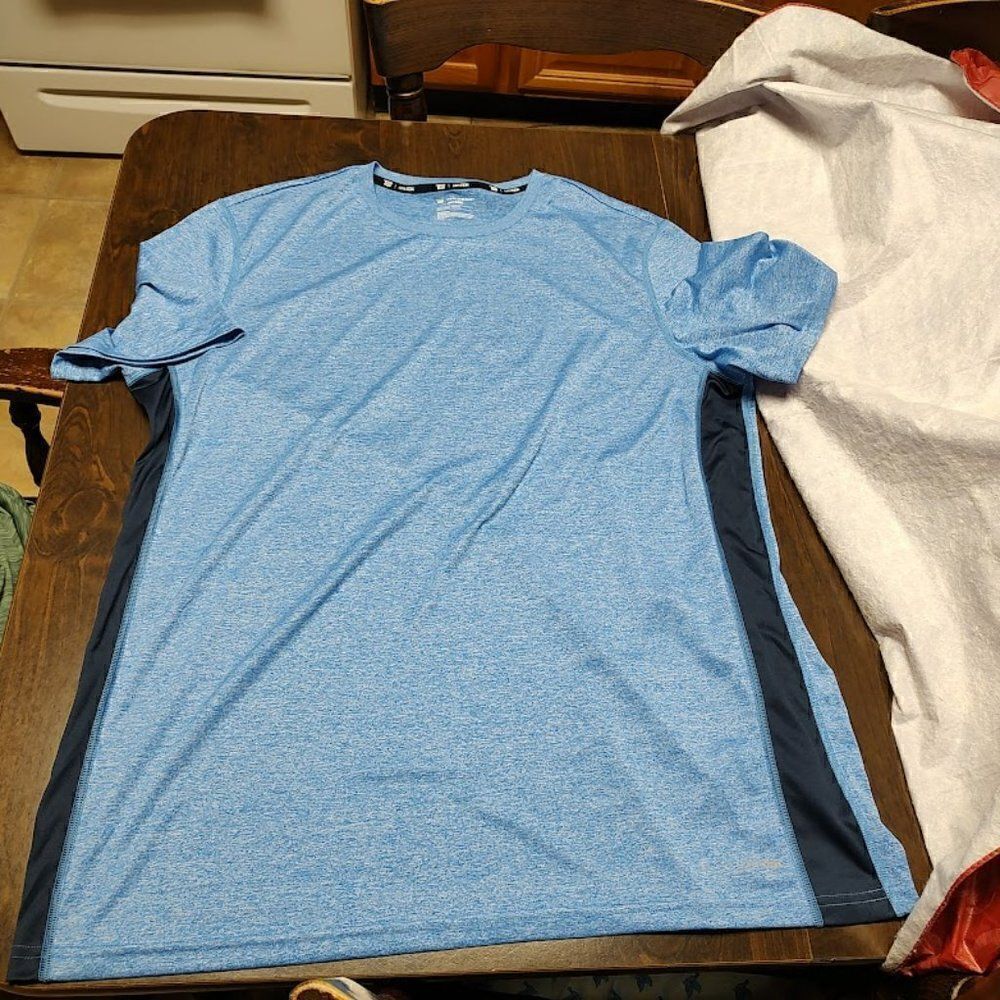 New Tek Gear Dry Tek Light Blue Shirt Size Men's XXL Tall